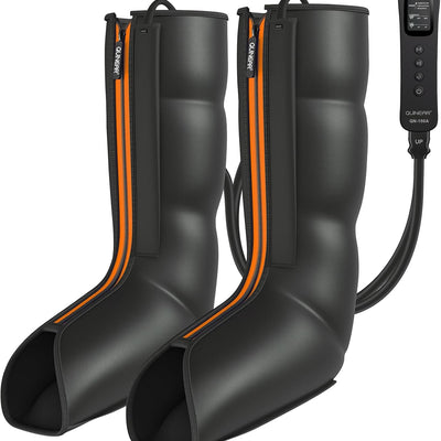 QUINEAR Air Compression Leg Massager - Full Boot System with LCD Controller