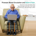 QUINEAR leg massager promoting blood circulation and pain relief - lifestyle use