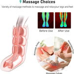 QUINEAR leg massager air chamber diagram - 9 massage zones for ankles, feet, and calves